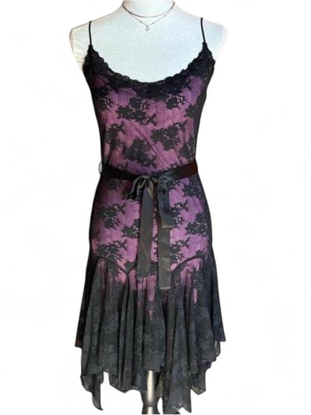 Y2K Betsey Johnson purple lace fairy dress